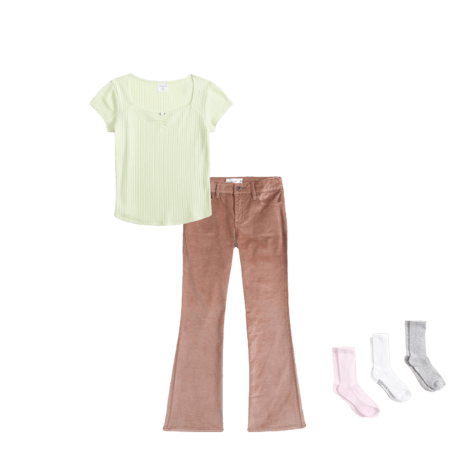 low rise velvet bootcut pants