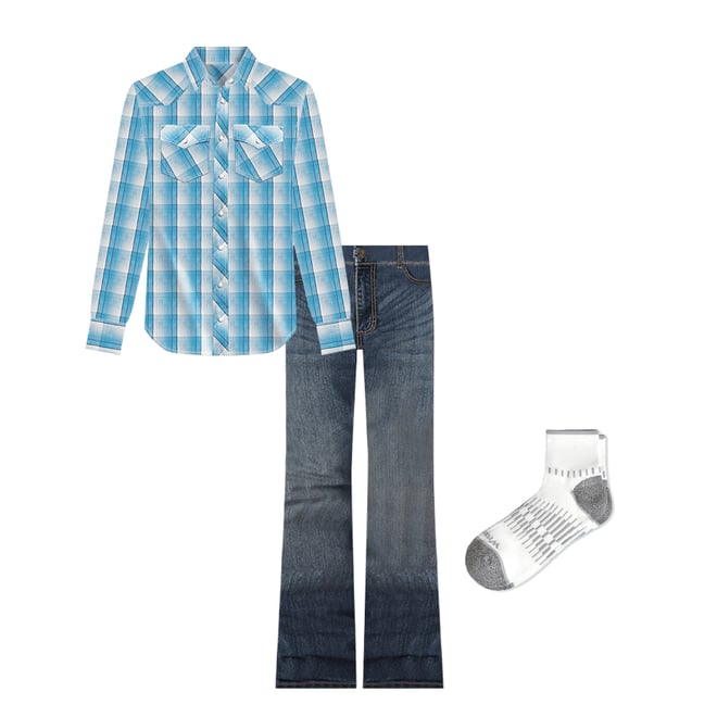 Men's Wrangler Retro® Slim Fit Bootcut Jean in Layton