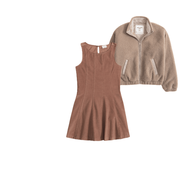 a&f mila layerable mini dress