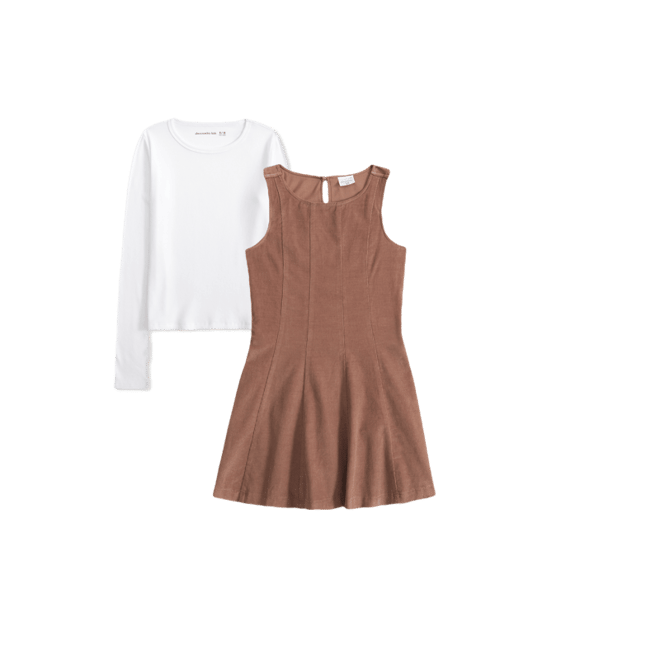 a&f mila layerable mini dress