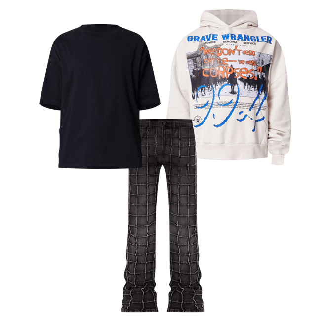 Grave Wrangler Hoodie - Off White