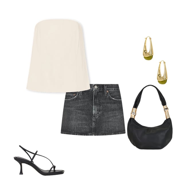 AGOLDE Alek Mini Skirt in Ditch REVOLVE