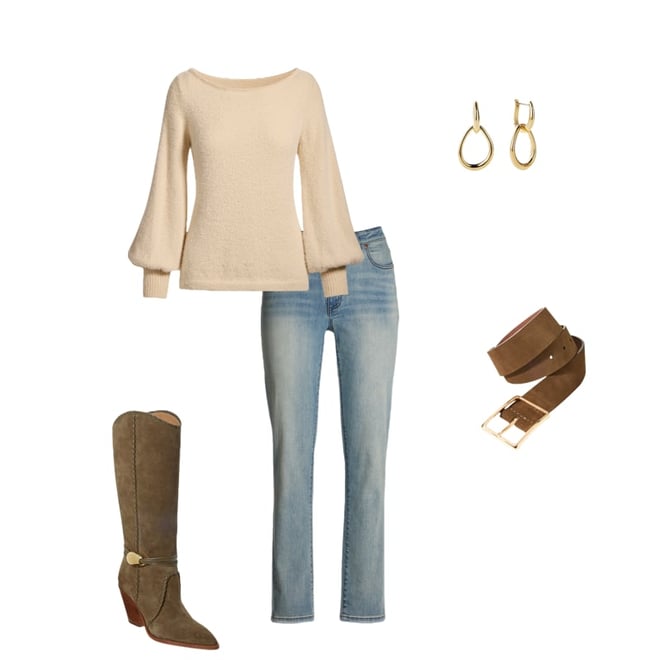 Hardware Western Boot Olive
