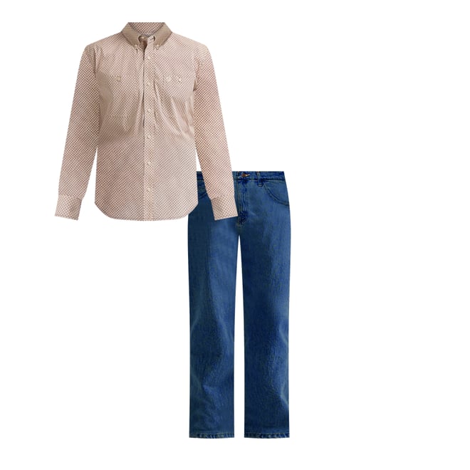 Wrangler® Five Star Premium Denim Flex for Comfort Relaxed Fit Jean in Stone
