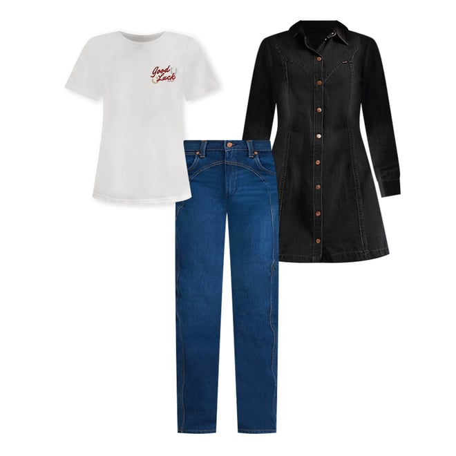 Women's Sleek Barrel Western Jean in Rustlers Retreat