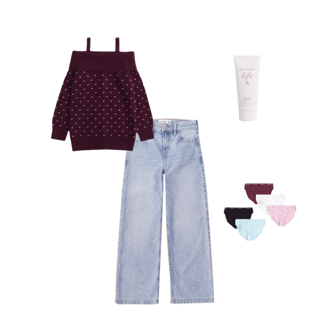 slouchy off-the-shoulder sweater