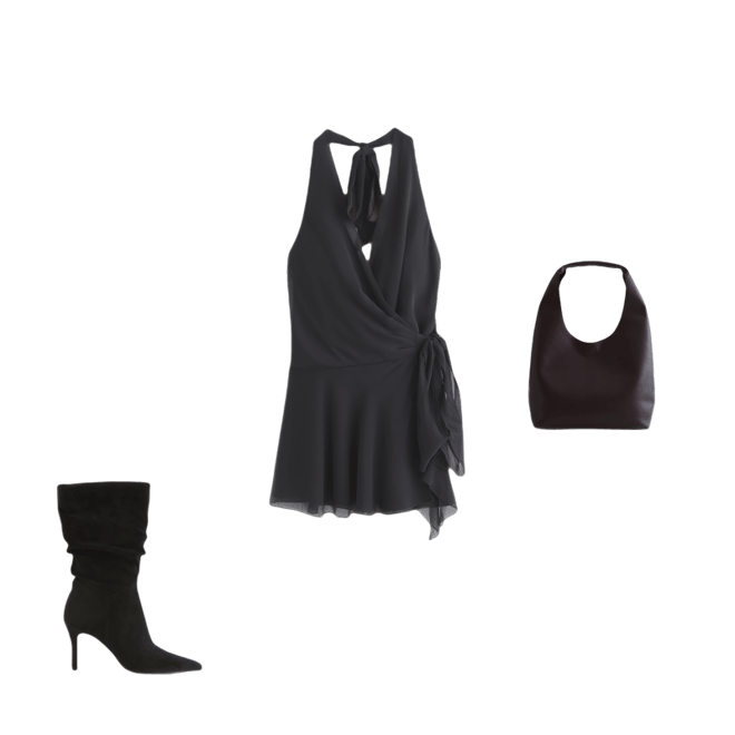 Vegan Suede Slouch Boots