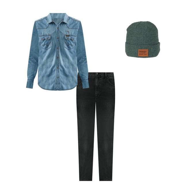 Men's Bootcut Jean in Night Fever Black