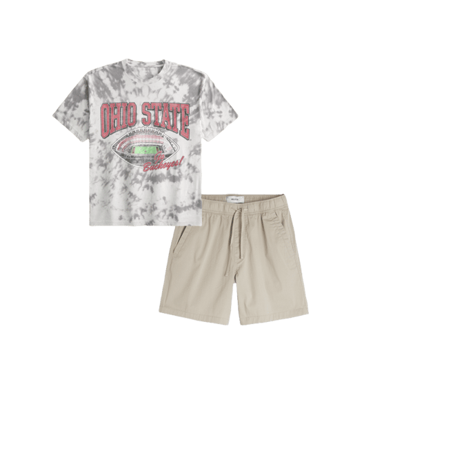 Boxy Ohio State University Graphic Tee