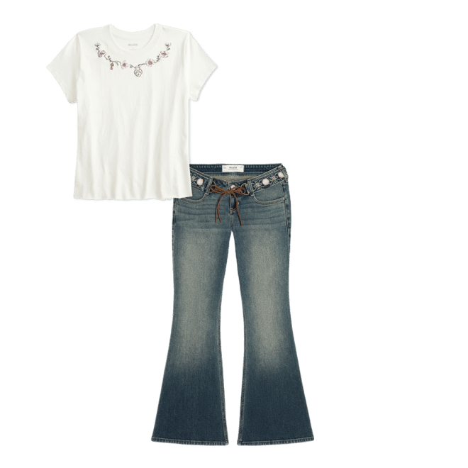 Easy Body-Skimming Floral Graphic Tee
