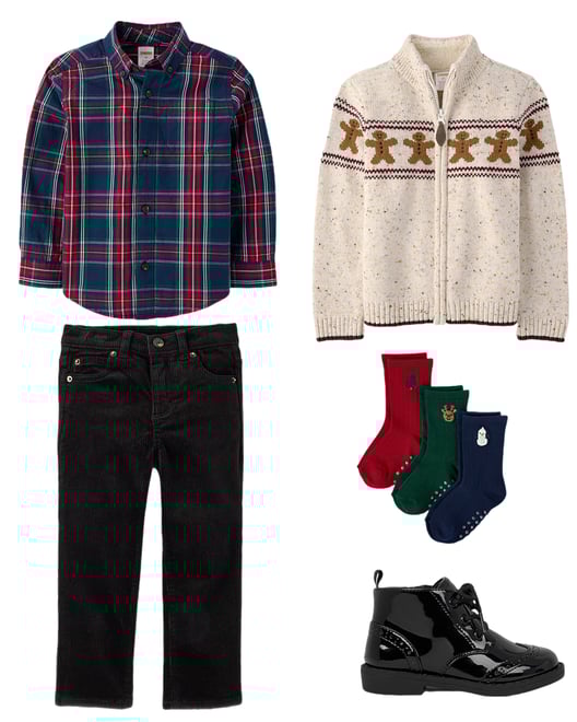 9th bundle featuring 4 items which compliment Boys Embroidered Holiday Crew Socks 3-Pack