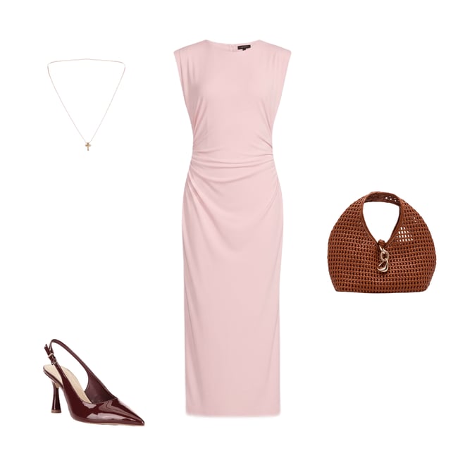 sachin and babi light blue dress What to Wear with a Pink Dress? main image 0