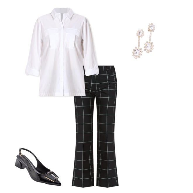 Cato Fashions | Cato Windowpane Trousers