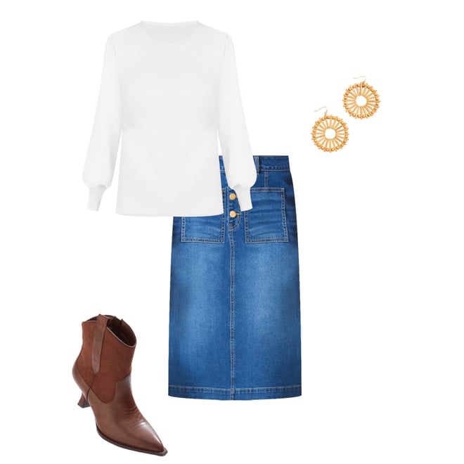 Cato Fashions | Cato Wood Beam Circle Statement Earrings