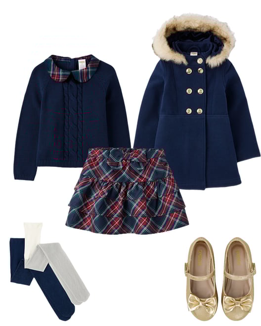 1st bundle featuring 4 items which compliment Girls Dress Coat