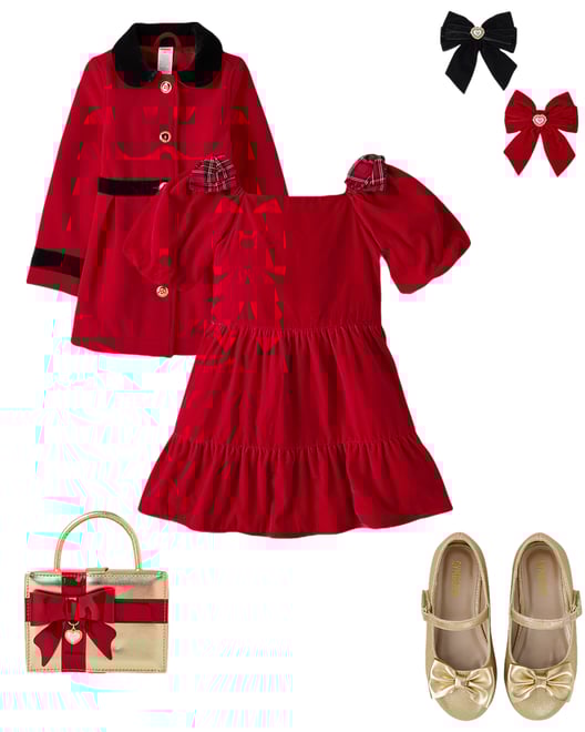 6th bundle featuring 4 items which compliment Girls Bow Heart Hair Clip 2-Pack