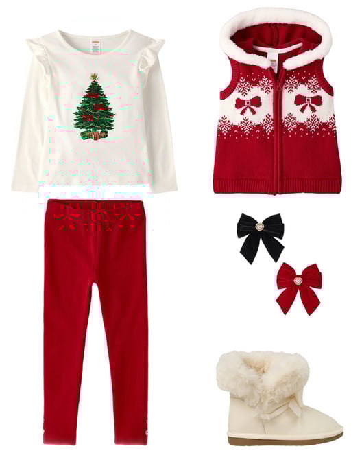 4th bundle featuring 4 items which compliment Girls Bow Heart Hair Clip 2-Pack