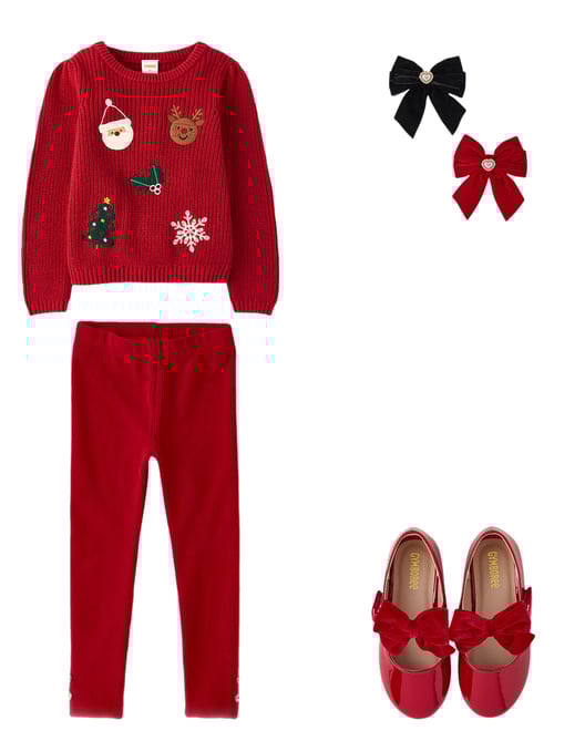 Girls Star Cowgirl Boots - American Cutie - Red