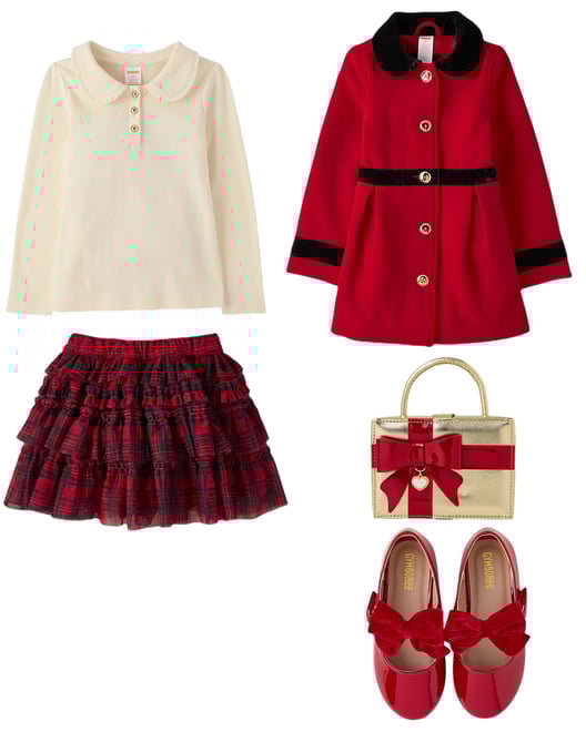 4th bundle featuring 4 items which compliment Girls Ribbed Peter Pan Top