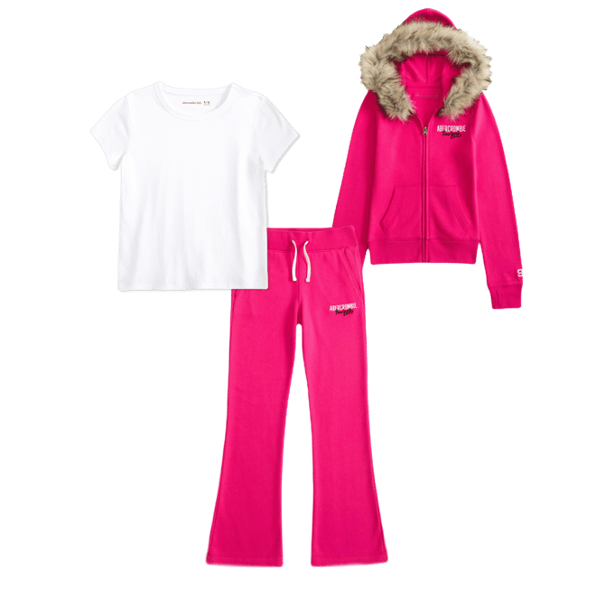 faux fur-lined full-zip hoodie