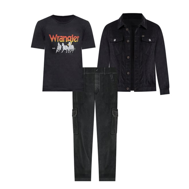 Men's Stampede Graphic T-Shirt in Jet Black