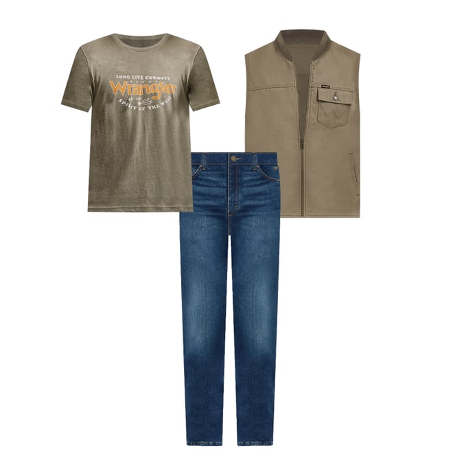 Men's Spirit of the West T-Shirt in Dusty Olive