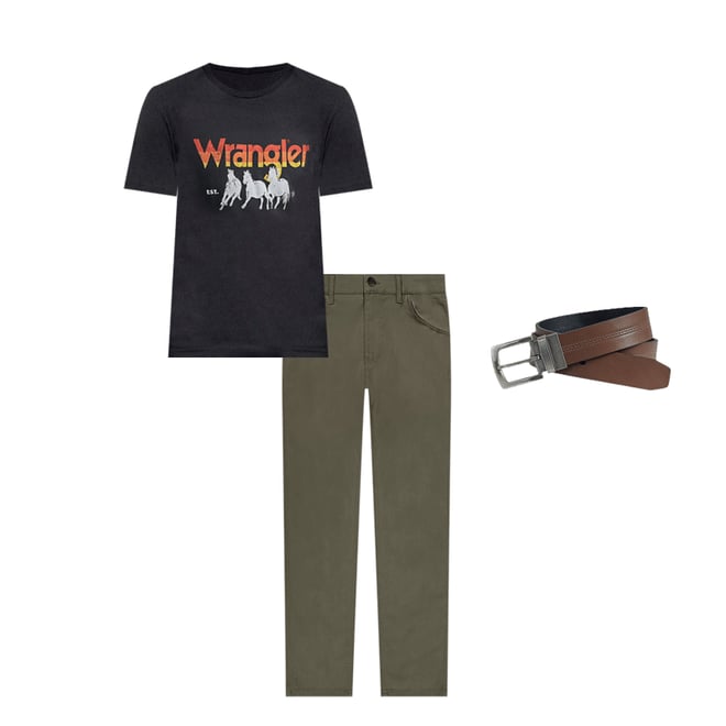 Men's Stampede Graphic T-Shirt in Jet Black