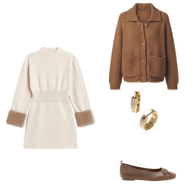 The Carys Mock-Neck Sweater by Maeve