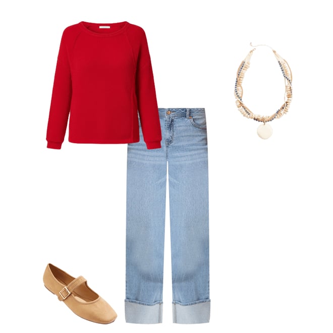 Cato Fashions | Cato Mid Rise Cuffed Wide Leg Jeans