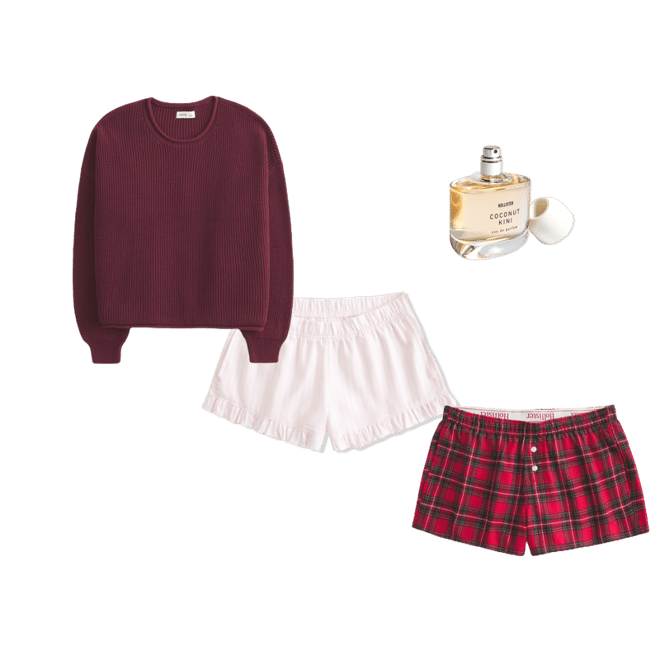 Flannel Ruffle Shorts