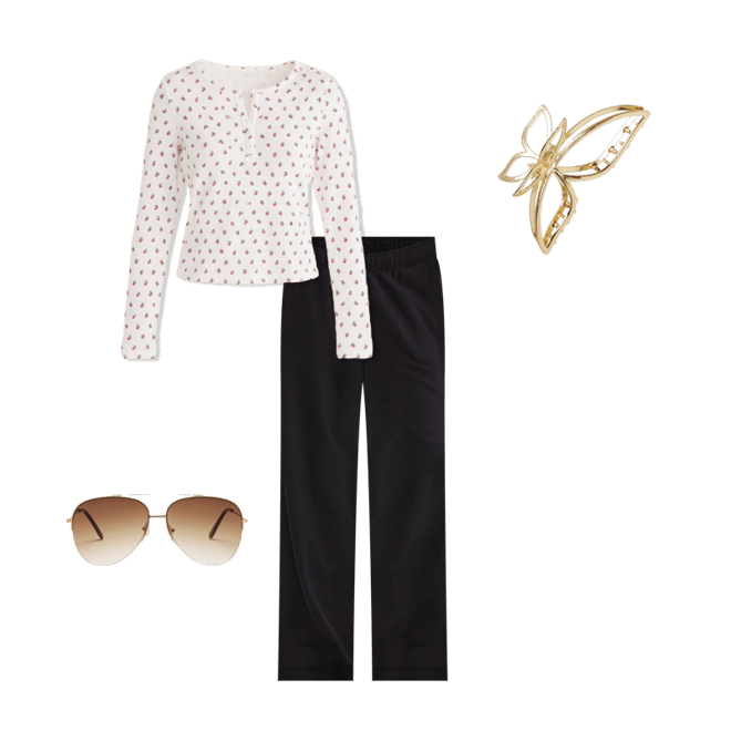 High-Rise Straight Leg Sweatpants