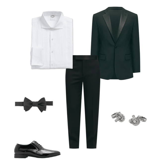 Brooks Brothers Explorer Collection Classic Fit Wool Tuxedo Pants