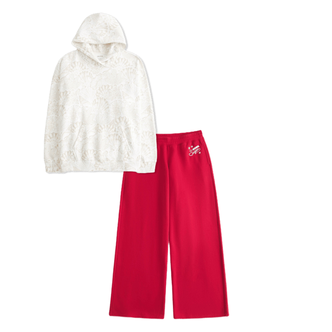 Oversized Shell Print Hoodie