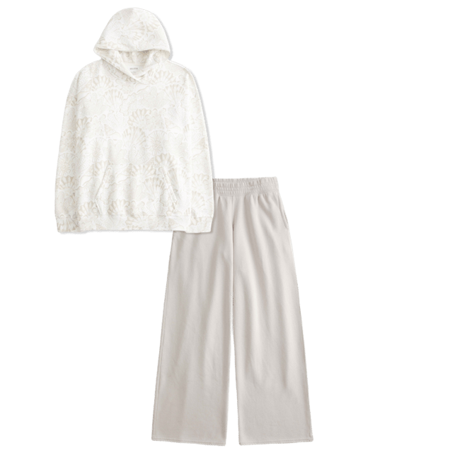 Oversized Shell Print Hoodie