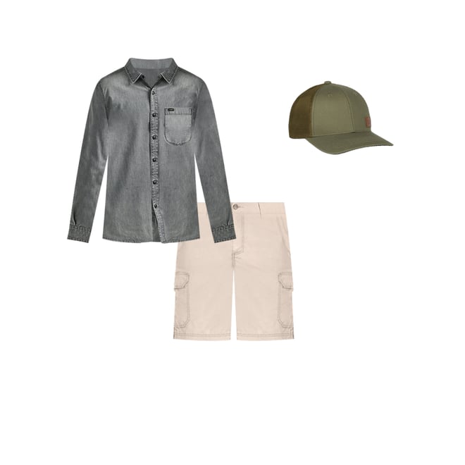 パンツ Nicolas Lee Drop Crotch Shorts 2187010-HERO?$SFCC-SMALL$