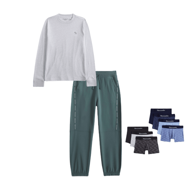 ypb cozy-lined logo tape sweatpants