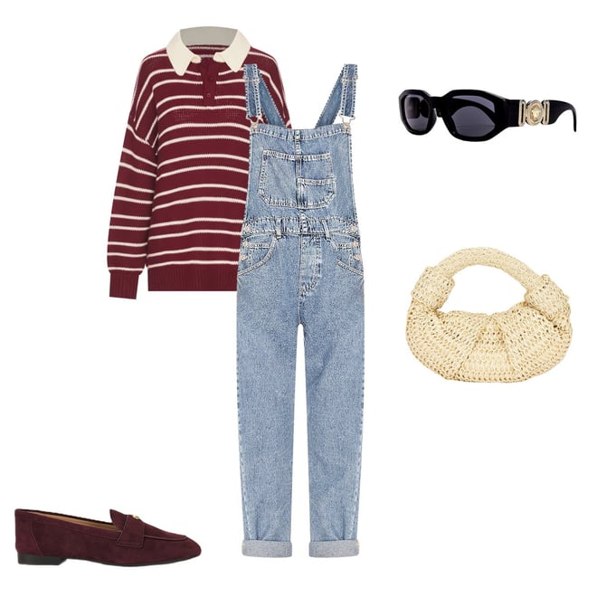 Free People x We The Free Ziggy Denim Overall in Powder Blue | REVOLVE