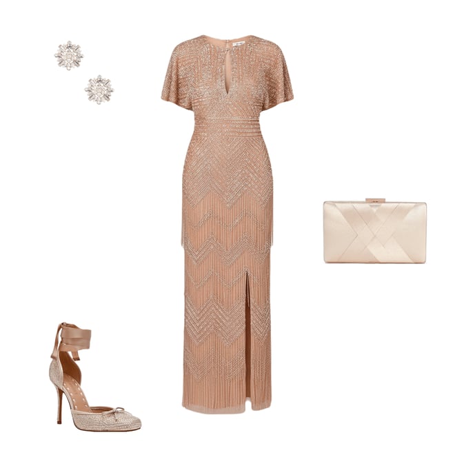aidan mattox long beaded dress Aidan Mattox MD1E207532