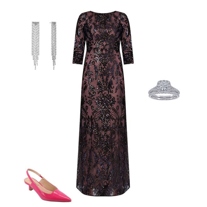 sachin and babi light blue dress Adrianna Papell Beaded Dresses