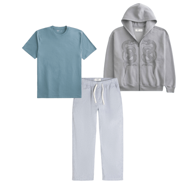 Boxy Zip-Up Double Snake Graphic Hoodie