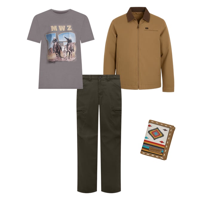 Men's Canvas Work Jacket in Brown