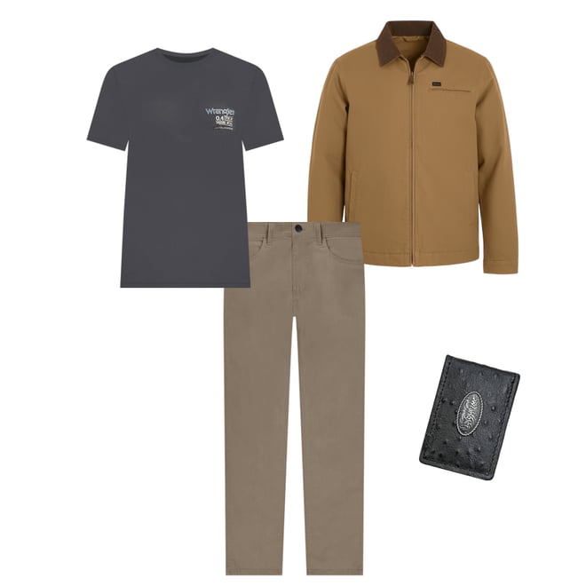 Men's Canvas Work Jacket in Brown