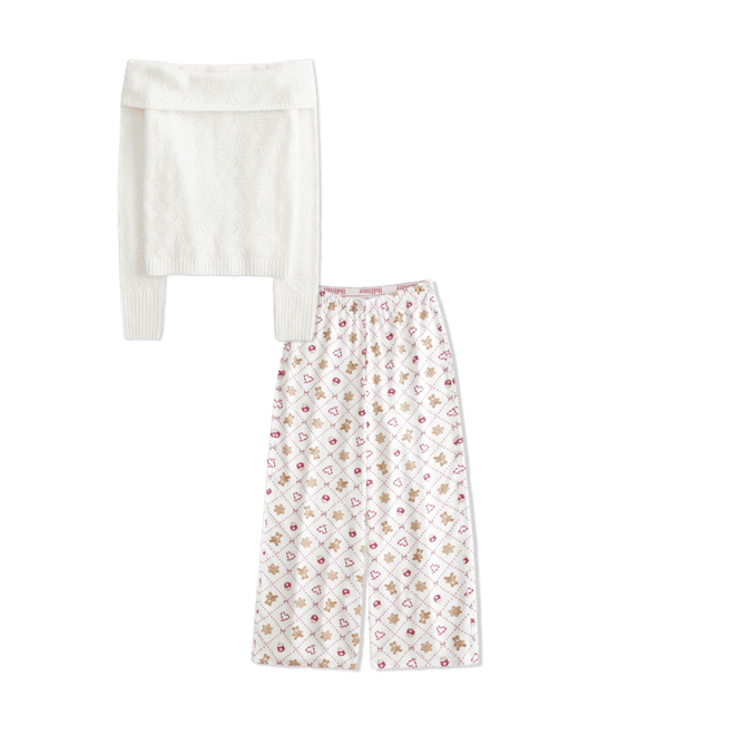 Hollister Comfy Cloud Stitchy Off-the-Shoulder Sweater