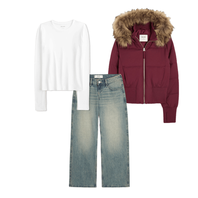 Ultra Low-Rise Medium Wash Baggy Jeans