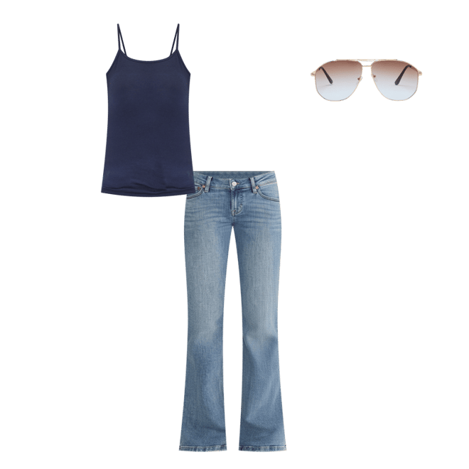 Super Low-Rise Flare Jean