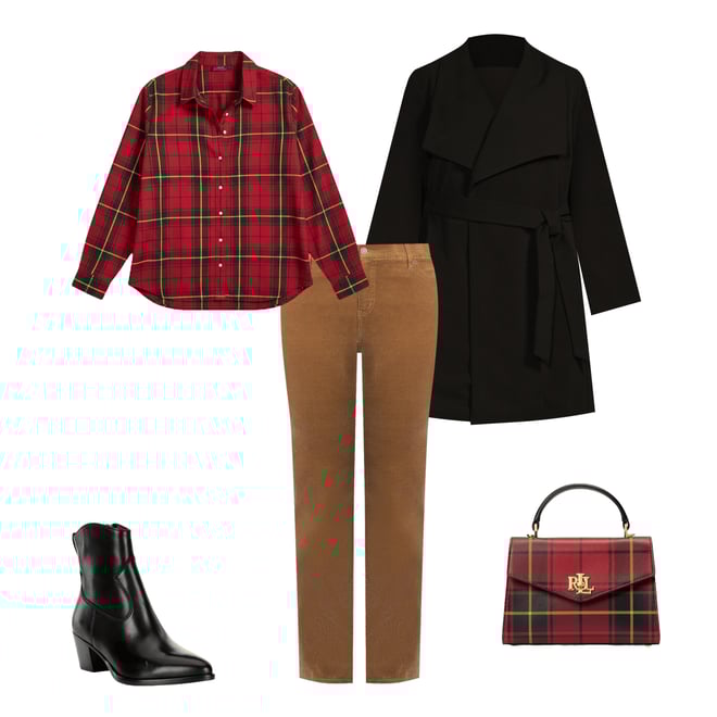 Lauren Ralph Lauren Plus Size Oversized Shawl Collar Belted Wrap