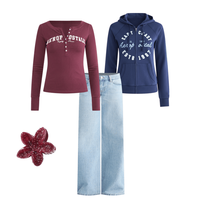 Aeropostale East Coast Full-Zip Hoodie