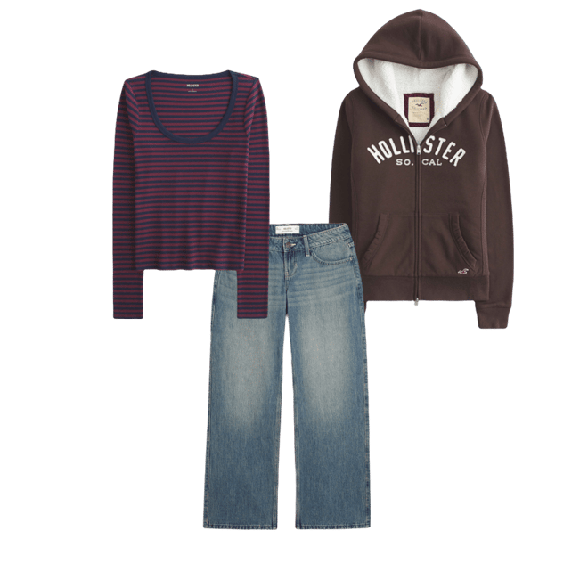 Holiday Vault Release Sherpa-Lined Zip-Up Logo Graphic Hoodie