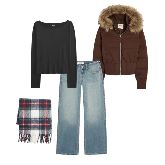 Low-Rise Medium Wash Baggy Jeans