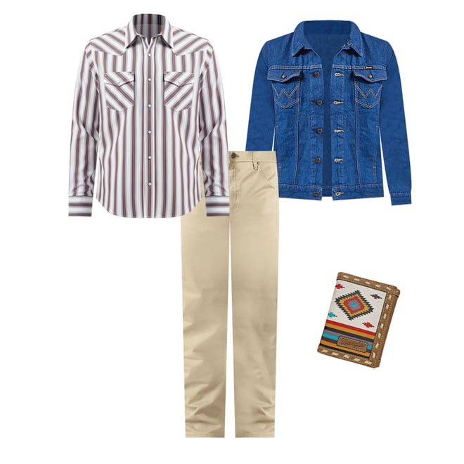 Men's Wrangler Retro® Slim Fit Straight Leg Pant in Fawn